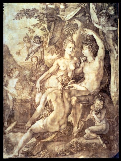 Bacchus, Venus and Ceres, c.1606 by Hendrik Goltzius